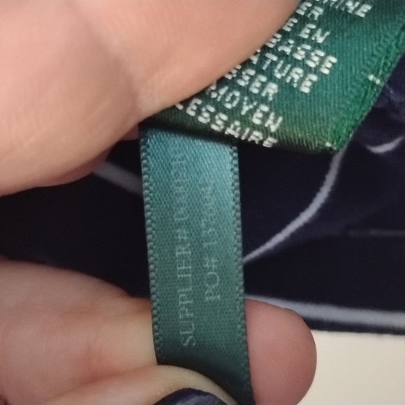 Lauren Ralph Lauren Navy and White Striped Long Sleeve Shirt 100% Cotton XL - Picture 12 of 13